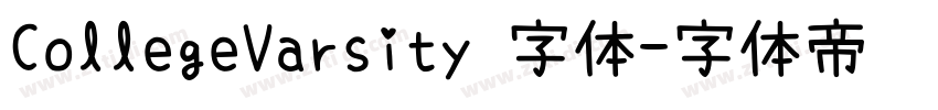 CollegeVarsity 字体字体转换